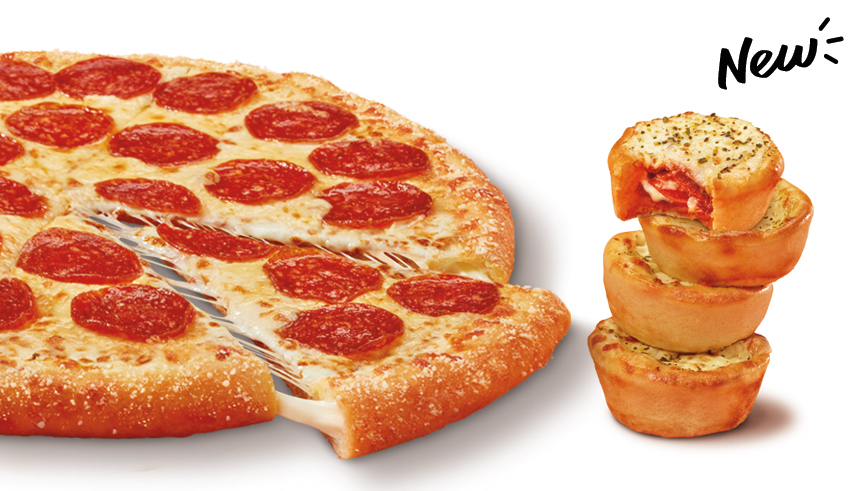 Medium Stuffed Crust Pepperoni & Pepperoni Crazy Puffs Bundle 8 slices ...